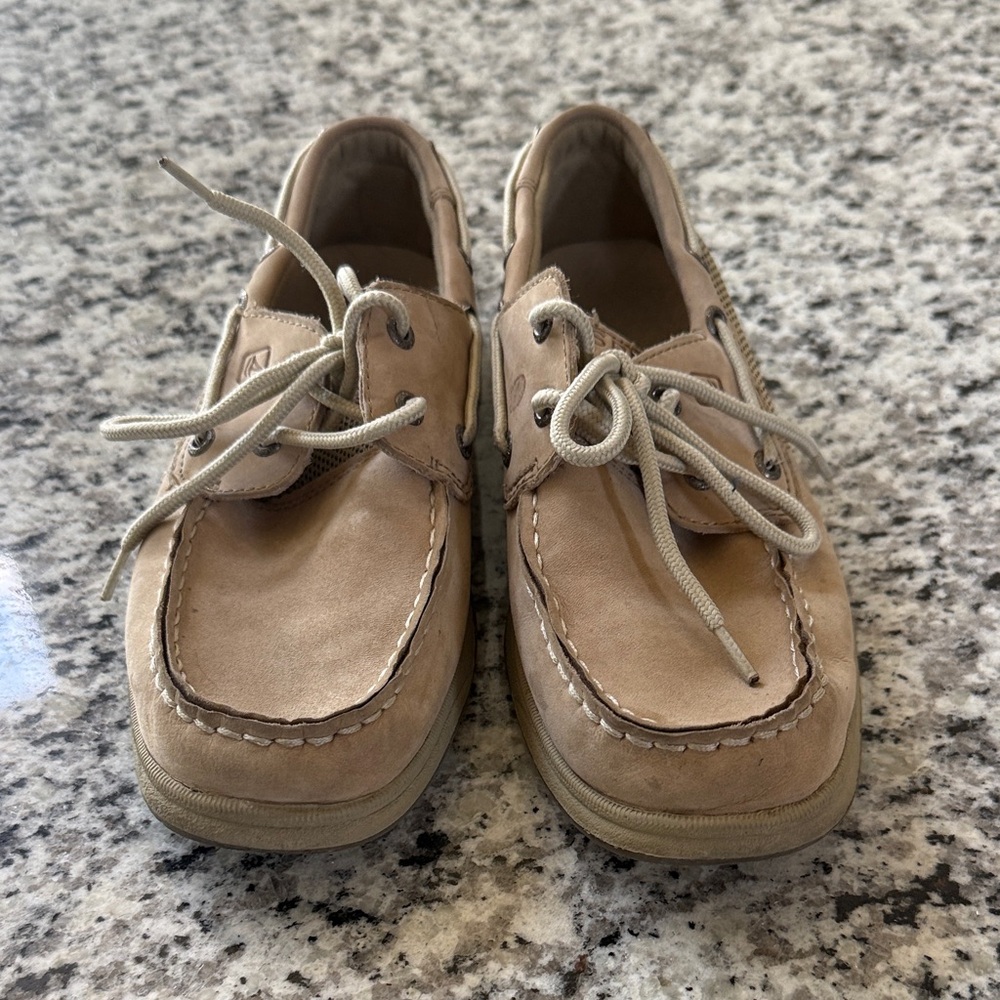 Sperry’s Neutral Tan Suede Boat Shoes